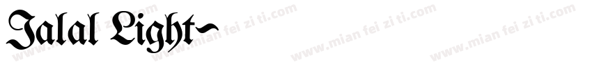 Jalal Light字体转换